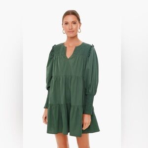 Pomander Place Forest Green Tiered Dress